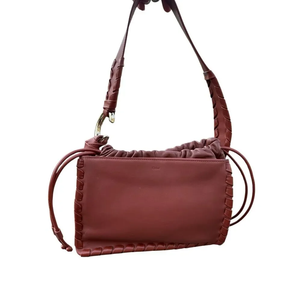 Chloe Mate Gusset Leather Shoulder Bag